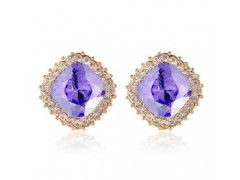 璀璨風尚，批發直銷 揭秘淘寶熱銷方形奧地利水晶耳釘的美發飾品商機